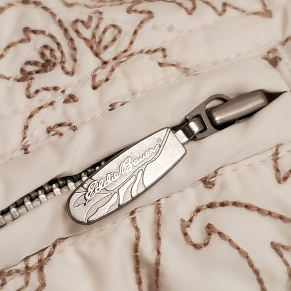 Eddie Bauer Quilted Down Vest Y2K Large Petite - Picture 8 of 8